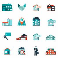 Real Estate Icon Flat vector