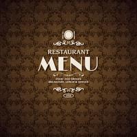 Restaurant cafe menu cover template