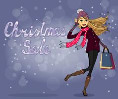 Christmas sale vector