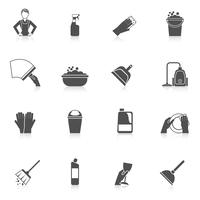 Conjunto de iconos de limpieza vector