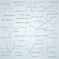 Mathematics paper background vector