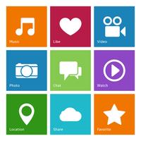 Social media user interface elements