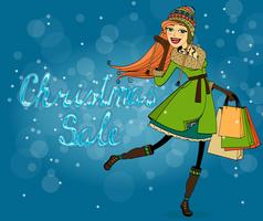 Christmas discounts vector