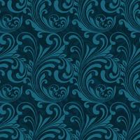 Dark blue ornamental seamless vector