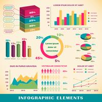 Conjunto de elementos infográficos. vector