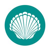 Scallop sea shell vector