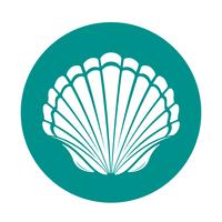 Scallop sea shell vector