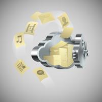 Cloud technology remote computing vector
