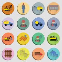 Construction Flat Icons Set vector