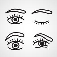 Eyes icons design vector