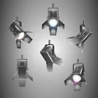 stage lighting vector