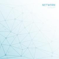 Social or technology network background vector