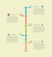 Infographic timeline chart elements vector