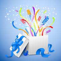 Birthday gift package vector