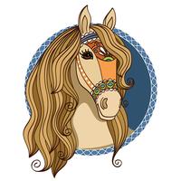 horse head vector