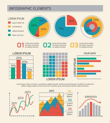 Business diagrams template layout