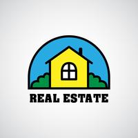 house real estate logo vector