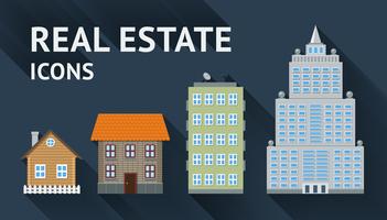 Real estate icons set vector