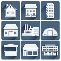 buildings set vector