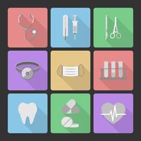 Medical icons set vector