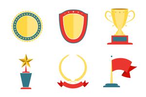 Award badges collection vector