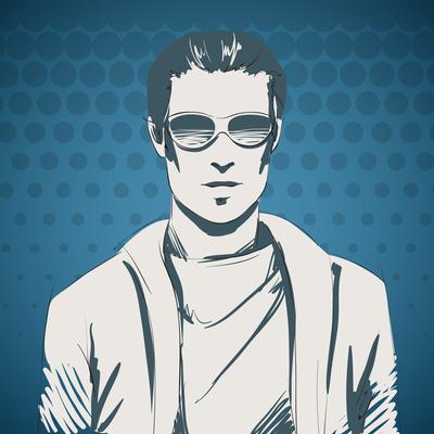 Stylish young guy portrait