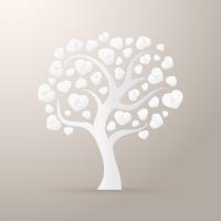 Paper tree icon vector