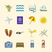 Set of holidays icons, contrast color