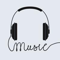 Music headphone icon