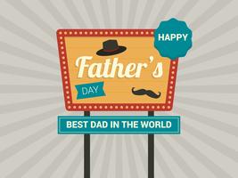 Happy Father's Day Sign vector