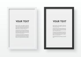 Portrait picture frame for A4 vector