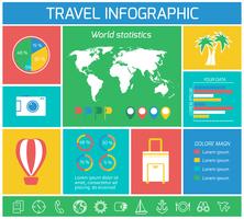 Vacations Travel Infographics Elements vector