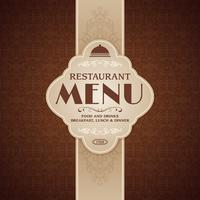 Restaurant cafe menu brochure template