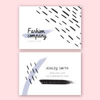 Fashion Business Card Template vector