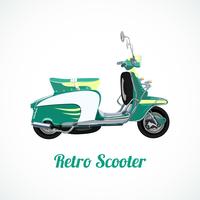 Riding scooter symbol vector