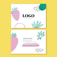 Hand drawn Business Card Template  vector