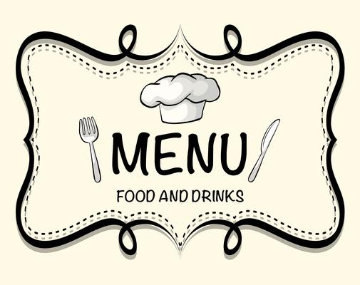 Logo design of restaurant menu