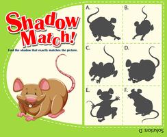 Game template with matching rat vector