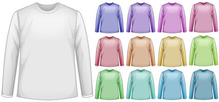 Long sleeves shirts vector