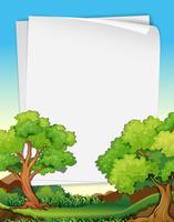 Papers and trees vector