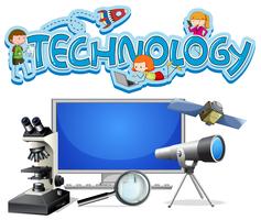 A Set of Technology Equipments vector