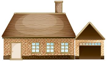 Brick house with garage