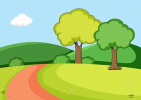 A nature park background vector