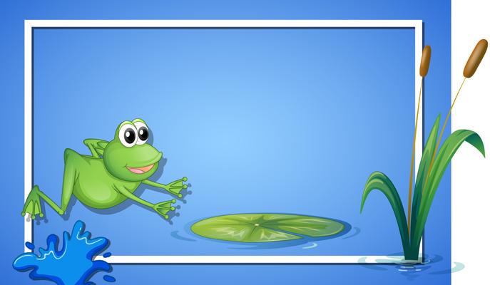A Jumping Frog Border