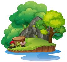 An isolated nature island vector