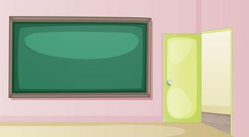 empty classroom vector