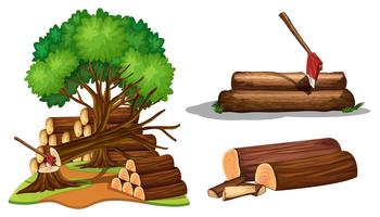 Cutting down trees Vectors & Illustrations for Free Download | Freepik
