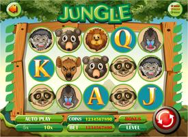 Computer game template with jungle theme vector