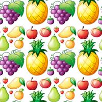 Seamless various kind of fruits vector