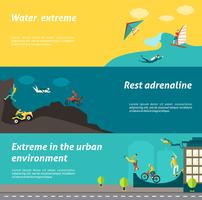 Extreme Sport Banner Set vector